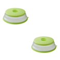 thumbnail image 2 of Injueey Collapsible Microwave Plate Cover with Vent Splashproof Splatter Guard Heating Covers Folding for Fruit Vegetables Amarillo 2Conjunto, 2 of 6
