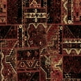 thumbnail image 1 of Ahgly Company Indoor Square Patchwork Brown Transitional Area Rugs, 6' Square, 1 of 4