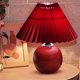 thumbnail image 2 of Muyoka ALIMARO Lámpara de mesa plisada nórdica Lámpara de noche plisada LED alimentada por USB Lámpara de mesita de noche plisada para el cuidado de los ojos con luz cálida plisada junto a la lámpara Muyoka Hogar, 2 of 2