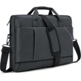 thumbnail image 1 of 15 - 15.6 Inch Laptop Shoulder Bag for Man Work Briefcase Slim Computer Carrying Case Handbag with Shoulder Strap, 1 of 6