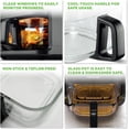 thumbnail image 3 of Nutrichef 5.8 Quart Air Fryer - 8-1 Preset Cook Modes - Transparent Fry Bowl for Best Cooking Results - Cook Shrimp, Steak, Fries, Wings, Chicken & More - Precise Temperature Control & Time - Grey, 3 of 7