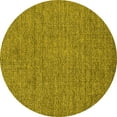 thumbnail image 1 of Ahgly Company Indoor Round Oriental Yellow Industrial Area Rugs, 8' Round, 1 of 4
