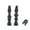 Orange, variant on SPRING PARK 2Pcs 48/60/78mm Mountain Bike Tubeless Valve Stem Bike Aluminum Alloy Pre-sta Valve Stem