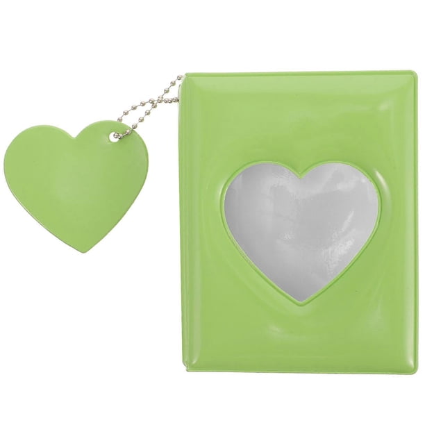 Small Photo Album 3 Inch Photocard Holder Hollow Heart Picture Storage Case Mini Photo Album