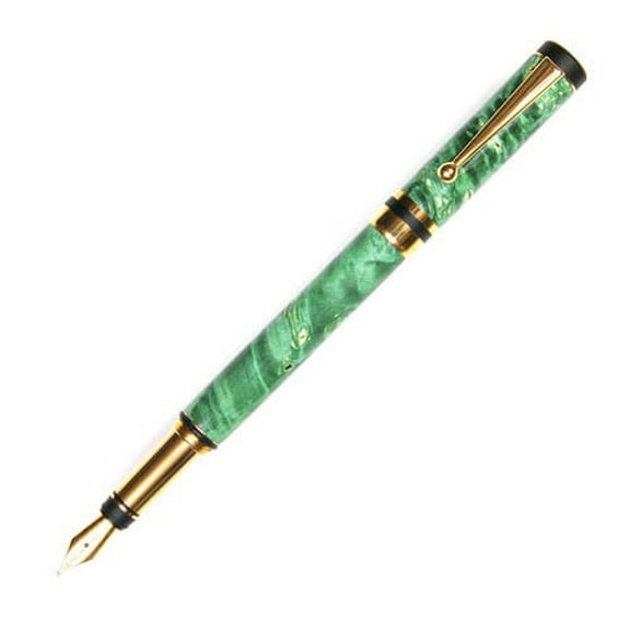 Classic Elite Fountain Pen - Green Box Elder