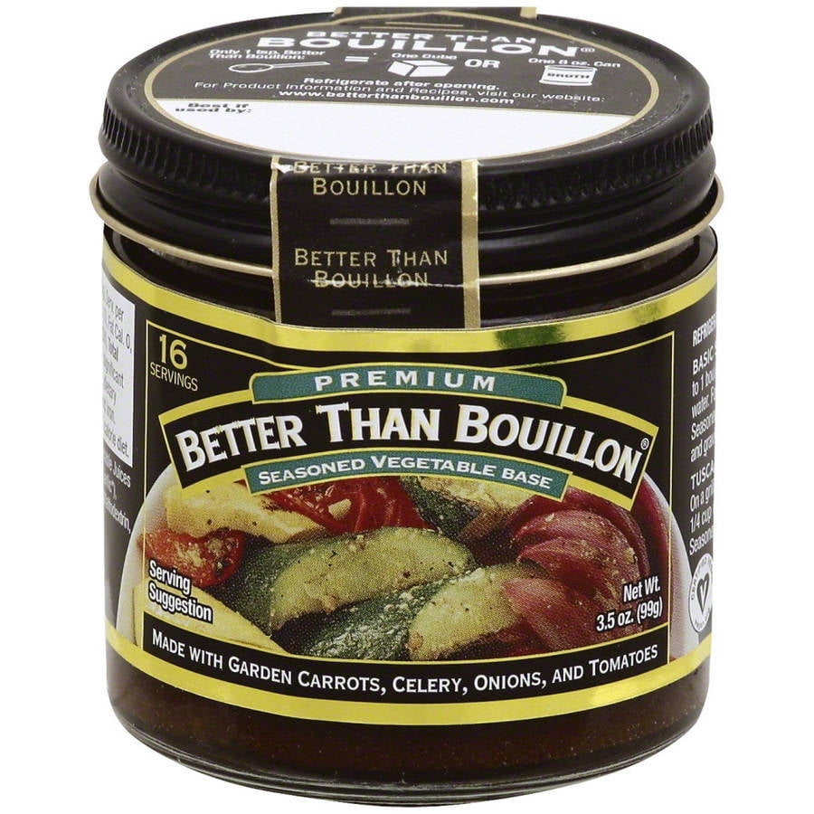 Better Than Bouillon Premium Seasoned Vegetable Base, 3.5 oz, (Pack of