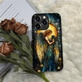 thumbnail image 5 of Punmada Compatible with iPhone 12 Pro Max Glossy Case For Girl Boy Full Body Protective Hard Shell Esthetics Pattern Golden Wings Angel Stained Glasspng, 5 of 7