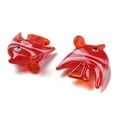 thumbnail image 2 of Handmade Lampwork Beads No Hole Fish Red 21x23x10mm 20pcs, 2 of 3