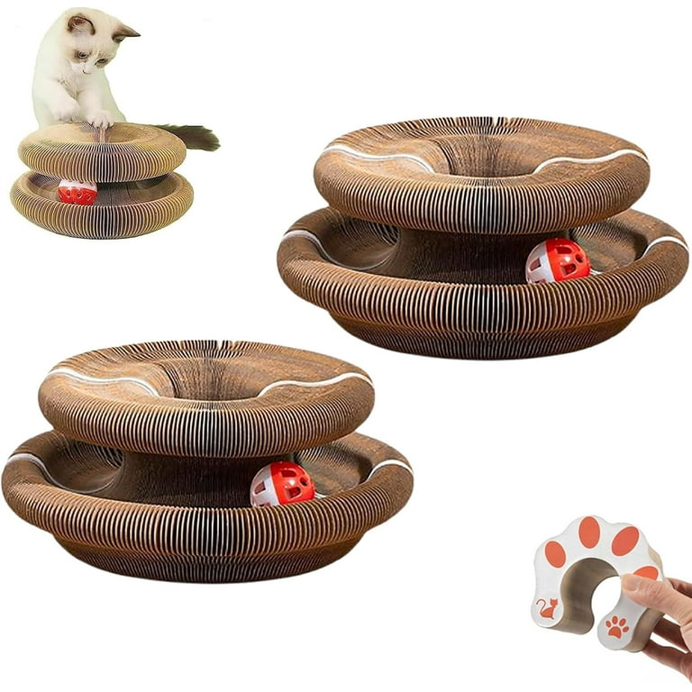 Jimhail Kitty Kurlz Cat Toy, Interactive Cat Ball, Foldable