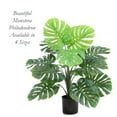thumbnail image 4 of The Mod Greenhouse Faux Green Monstera Plant in a Black Matte Planter Pot 39, 4 of 5