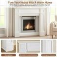 thumbnail image 7 of HOMEDIARY Modern Fireplace Mantel Surround, White Freestanding Surround Mantel for Electric Fireplaces, Waterproof & Anti-Tipping, Premium MDF Wooden Mantel with Leg for Living Room, 7 of 7