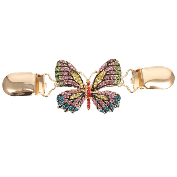 UPKOCH Golden Butterflies Sweater Clip Alloy Shawl Clasp for Clothing Accessories