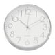 12'' Horloge Murale Morden Non-Tacking Horloge Murale Mouvement Quartz Horloge Murale pour Bureau / Salon / Chambre à Coucher / Café Décor, Blanc / Noir / Argent – image 2 sur 3