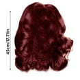 thumbnail image 3 of LHWEN 17.7 Inch Middle Part Wavy Wig, Long Wavy Middle Part Ladies Wig, Synthetic Curly Wavy Wig, Natural Wavy Hot Wig, Suitable For Daily Gatherings, 3 of 7