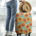 thumbnail image 2 of White Orange Sunflower Pattern Luggage Cover Fashion Suitcase Cover Baggage Covers Fit 25-28 Inch Luggage (Go Travel), 2 of 5