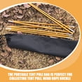 thumbnail image 3 of unbranded 4Ud Bolso Negro Con Para De Tienda Y Bastones De Trekking Duradero Y Portátil, 3 of 8
