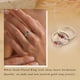 thumbnail image 3 of Anillo Sistble con piedra natal de febrero, amatista, chapado en oro blanco, 3 of 7