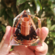 thumbnail image 4 of 2 piezas de 6 cm de grava de cristal en espiral, pirámide en espiral, espiral hecha a mano, decoración del hogar, artesanía, alambre de cobre en espiral, 4 of 6