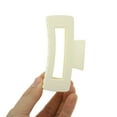 thumbnail image 6 of Unique Bargains Rectangle Frosted Hair Clips Orange Brown White Black 4 Pcs, 6 of 7