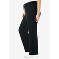 thumbnail image 3 of Woman Within Plus Size Better Fleece Cargo Sweatpant (Petite & Tall Available), 3 of 5