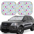 thumbnail image 1 of Wukai Happy Easter Car Front Windshield Sun Shade,Sun Visor Shield Block Automotive Interior Protector Blocks UV Rays-Medium, 1 of 6
