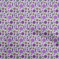 thumbnail image 1 of oneOone Velvet Purple Fabric African Craft Projects Decor Fabric Printed By The Yard 58 Inch Wide, 1 of 4