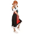 thumbnail image 4 of HPO Adult Women's Oktoberfest Fancy Dress Fraulein Costume | Black & Red Halloween Costume, 4 of 7