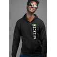 thumbnail image 2 of Old Glory Mens Science Major Scientist United Science Team Long Sleeve Graphic Full Zip Hoodie, 2 of 6