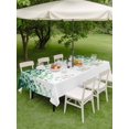 thumbnail image 4 of Outdoor Tablecloth with Umbrella Hole for Patio/Picnic/Party/Camping, Eucalyptus Leaves Waterproof Table Cloth Rectangle Table Cover Washable, Spring Green Plants Pastoral Vines (60"x 102"), 4 of 8