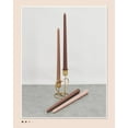 thumbnail image 4 of Brown Taper Candles 4 Pack Unscented 12 Inch Tapered Candle Sticks 8 Hours Burn Time Smokeless, Household, Wedding, Party, and Home Décor Candlesticks, 4 of 7