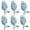 Blue, variant on HDJNal  Drawer knob -6PCS Retro Simple Style Fish shape Ceramic Cabinet Handle Pull