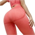 thumbnail image 5 of Efsteb Butt Lifting Leggings for Women High Waist Tight Stretch Fitness Running Gym Sports Yoga Pants Gradient Color Pants for Women Leggings Trousers Red L, 5 of 6