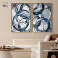 thumbnail image 3 of Iridescent Orbit Duo Canvas Print Living Room Wall Art by Art Remedy, Gold Frame, 24 x 36, 3 of 6