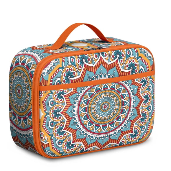 Mandala Ornemental Abstrait Petit Sac Isotherme Rétention Froide 8 Heures Spacieux pour Pique-Nique Randonnée