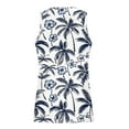 thumbnail image 3 of Iugvhana Mens Retro Hawaiian Print Tank Tops Beach Summer Sleeveless Shirts Casual Vacation Tanks Muscle Gym Tank Top White#4 M, 3 of 4