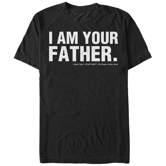 Men's Star Wars I am Your Father Graphic Tee Black 4X Large