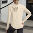 thumbnail image 4 of Women's Sport T-Shirt Solid Color Quick-Dry Yoga Running Sun Protection Casual Tee, 4 of 5