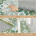thumbnail image 3 of Findosom 2'x8' Vintage Runner Rug 0.4" Distressed Hallway Rug Non Slip Laundry Runner Rug Decor Rug Washable Runner Rug Kitchen Floor Mat Entryway Rug Runner for Laundry Kitchen Entryway, Green, 3 of 8