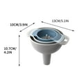 thumbnail image 2 of SDNall Four-in-one Multifunctional Plastic Filter Funnel Large, Medium And Small Kit, 2 of 2