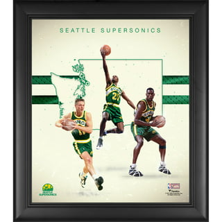 Men's Seattle SuperSonics Gary Payton Mitchell & Ness Green 1996-97  Hardwood Classics NBA 75th Anniversary Diamond Swingman Jersey