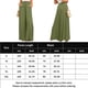 thumbnail image 2 of Pantalones De Pierna Ancha Pantalones de pierna ancha para mujer Pantalones casuales plisados ​​​​sólidos de cintura alta (Verde militar L) Cgtredaw para Mujer ejercito verde T XL, 2 of 6