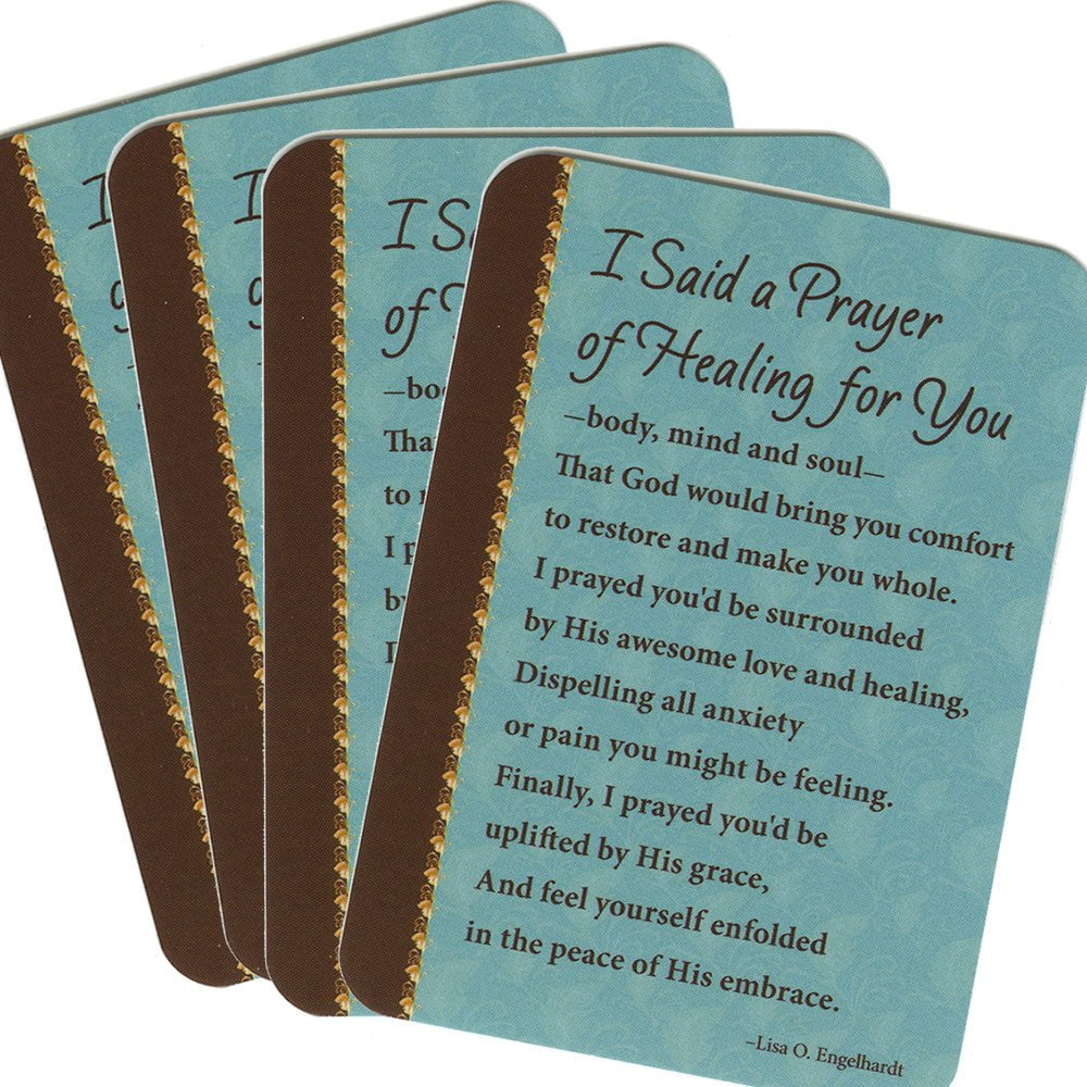 I Said a Prayer of Healing Laminated Prayer Cards -Pack of 25