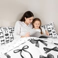 thumbnail image 4 of Erosebridal Girls Black Bowknot Twin Comforter Sets 3-Piece,Dreamy Princess Bow Bedding Set for Teens Women,Ultra Soft Home Decor, 4 of 6