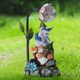 Solar Gradient Light Book Garden Star Light Fixture Flush Mount Sunset