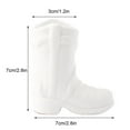 thumbnail image 2 of DEBGFS Ceramic Cowboy Boot Match Holder For Bathroom Kitchen Storage  Decorative Farmhouse Fireplace Decor,white, 2 of 14