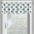 thumbnail image 2 of Ambesonne Dandelion Valance Pack of 2, Circular Shaped Herbs, 54"X18", Deep Sky Blue Grey, 2 of 5