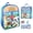 Light Blue, variant on Animal Crossing Character Print Backpack 5 pc Set Lunch Tote Keychain 16"