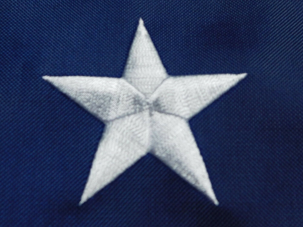 3x5 USA 51 Star Stars Linear Premium 210D Embroidered Sewn Flag Banner