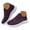 Dark Purple, variant on Walking Shoes Women Casual Lightweight Slip on Loafers Comfy Soft Sole Stretch Knit Mesh Solid Color Sneakers Dark Purple Size 6.5