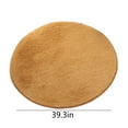 thumbnail image 3 of YOHAVEN Round Short Hair Rug 40", Non-Shedding Low Pile Area Rug for Living Room Bedroom, Machine Washable Easy Clean Non-Slip Mat for High Traffic Floor, Modern Home Decor Accent, 3 of 8
